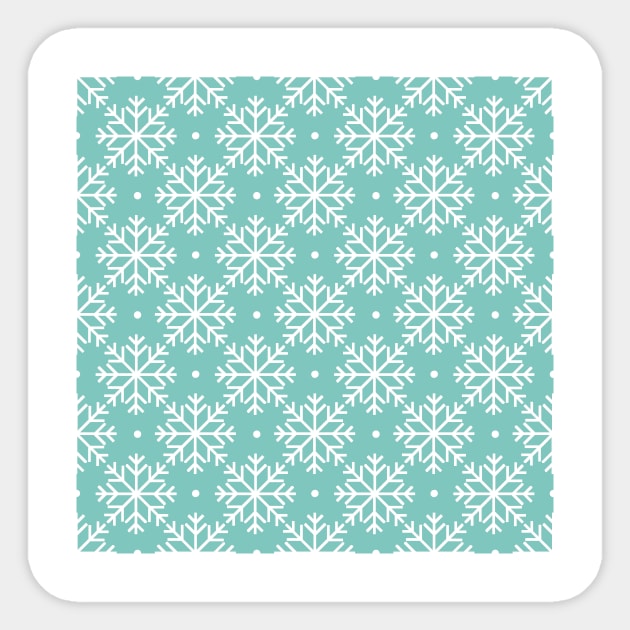 Ice Blue Snowflakes Sticker by KathrinLegg